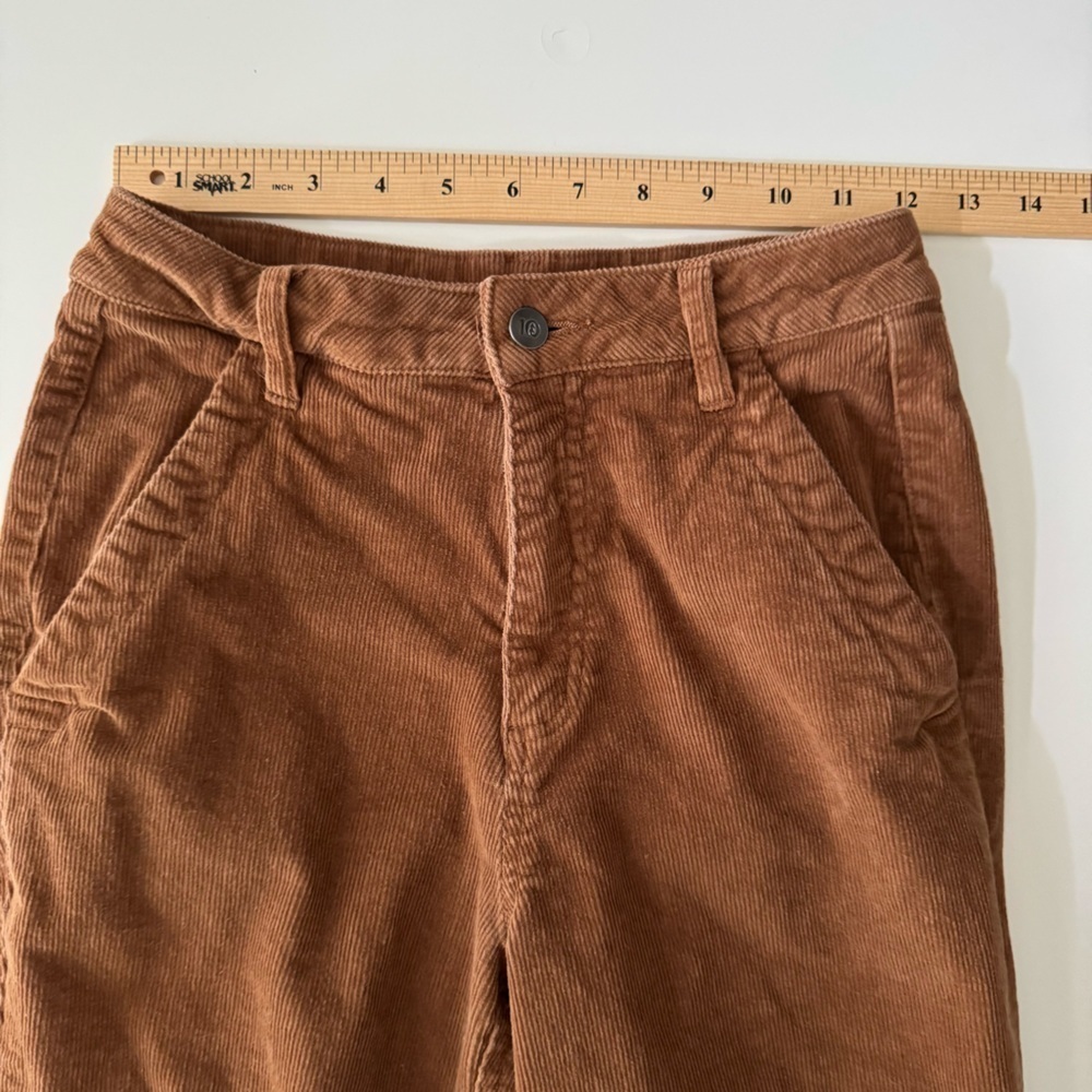 TenTree Corduroy Cropped Straight Leg Eco-Friendly Trousers Pants Women’s size 2 - Picture 12 of 14